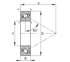 ǽ|S 7602030-2RS-TVP, 򣬽| a = 60ƹɂ(c)ܷ