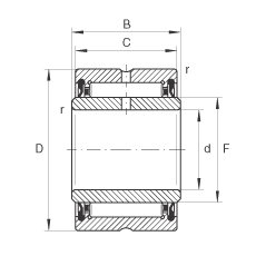 LS NA4902-2RSR, ߴϵ 49ɂ(c)ܷ
