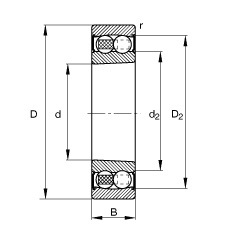 {(dio)S 2212-K-2RS-TVH-C3, (j) DIN 630 (bio)(zhn)Ҫߴ, FףF 1:12ɂ(c)ܷ