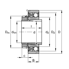 {(dio)S 2210-K-2RS-TVH-C3 + H310, (j) DIN 630  DIN 5415 (bio)(zhn)Ҫߴ, F׺;oɂ(c)ܷ