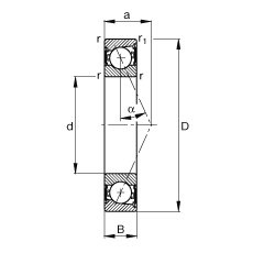 SS B7011-E-2RSD-T-P4S, {(dio)(ji)Ɍb|  = 25ɂ(c)ܷǽ|ƹ