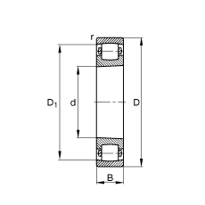 ΝLS 20312-K-TVP-C3,  DIN 635-1 ˜ʵҪߴ, FF 1:12