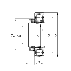 ΝLS 20313-K-MB-C3 + H313, (j) DIN 635  DIN 5415 ˜ʵҪߴ, F׺;o